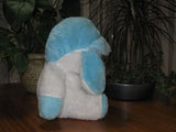 Vintage Dutch Stuffed Dog Blue White With Hat