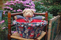 Vintage Made in Germany Wicker Basket Bear 15 Inch Tall & Wide 1970s