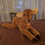 Steiff Forest Animal Molly Reh Deer 104602 0407/60 1991 KFS REINDEER JUMBO