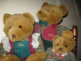 Merison Dutch 3 Vintage Teddy Bears Opa Oma & Baby