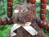 UK Brown Teddy Bear with Glasses RARE