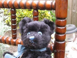 Hermann Shadow Black Blue Mohair Bear 535/1000 11 Inch 1997