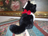 Russ Berrie MISTY Black and White Cat 8 inch Item 33105 Retired