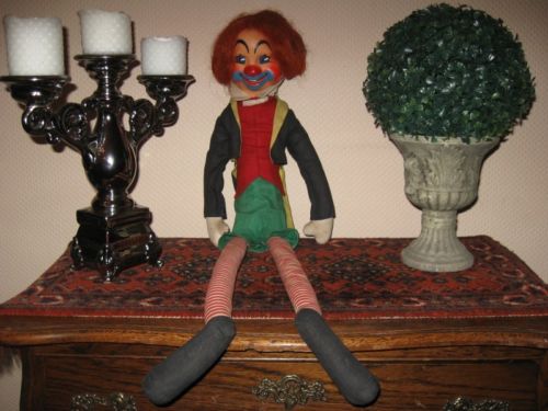 vintage stuffed clowns 1960s