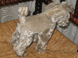 Old Antique 1950s Hermann Germany Mohair Poodle Dog 23 CM