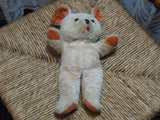 Old Antique German Mohair Bear w Tongue & Squeaker