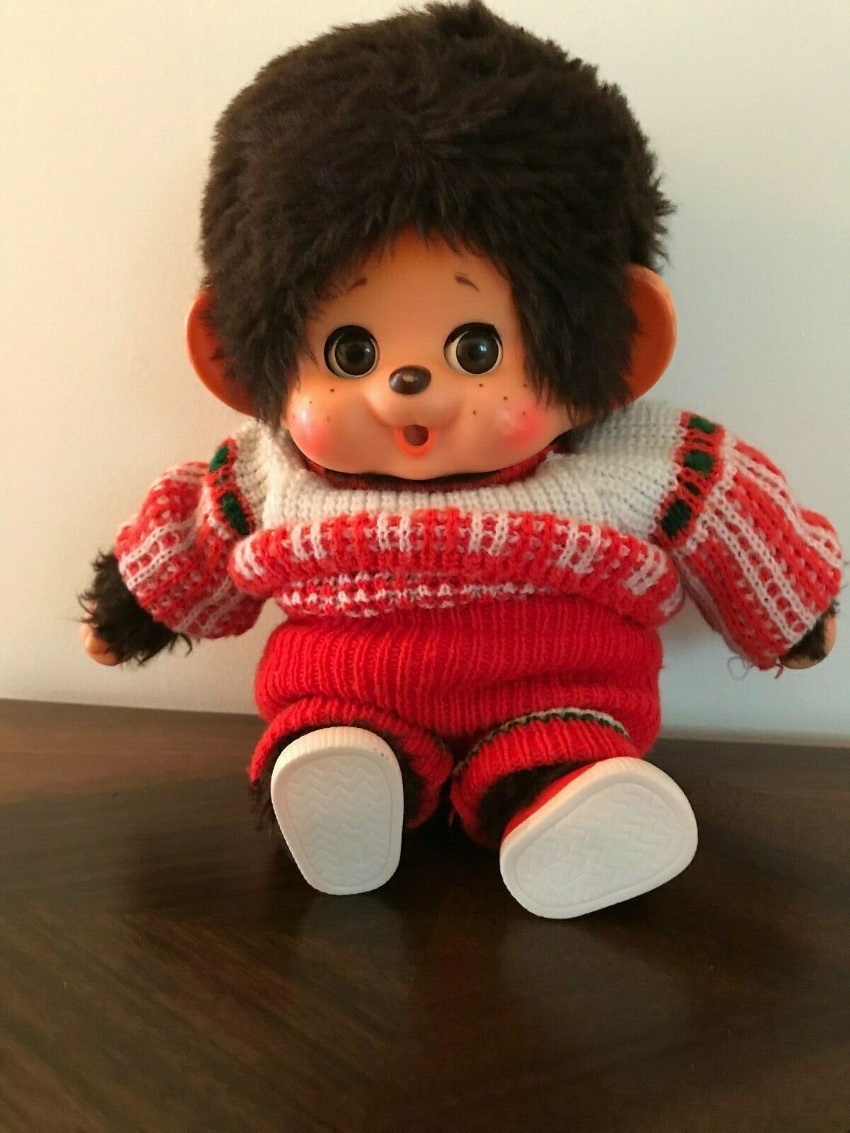 Sekiguchi Monchhichi Boy original 1974 label 18 inches large Japanese  vintage monkey doll