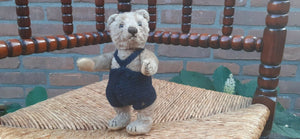 Antique 1940s Steiff Germany Teddy Bear 18 CM Mohair Rare